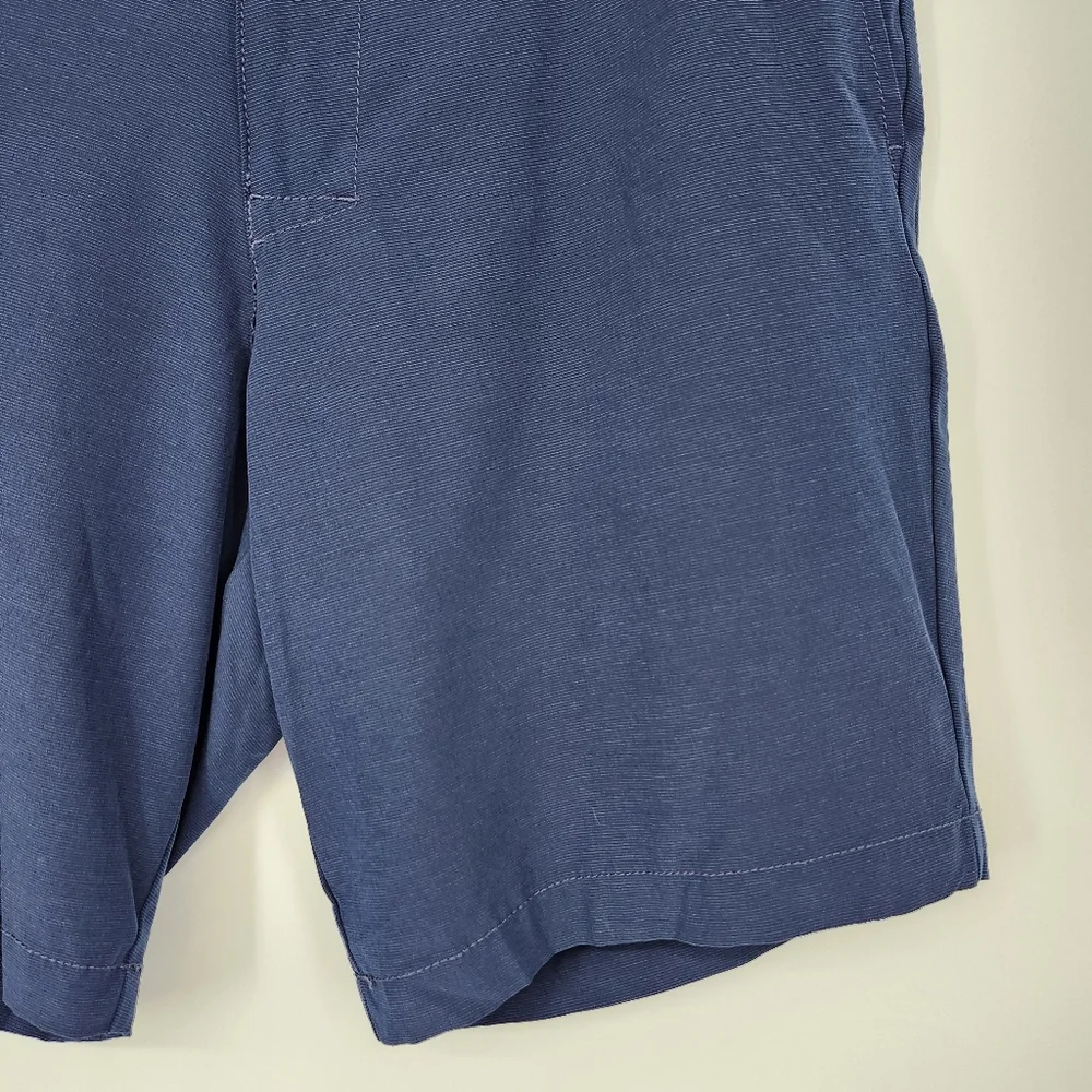 Banana Republic‎ Mens Flat Front Shorts Size 36 Navy Lightweight Preppy Casual